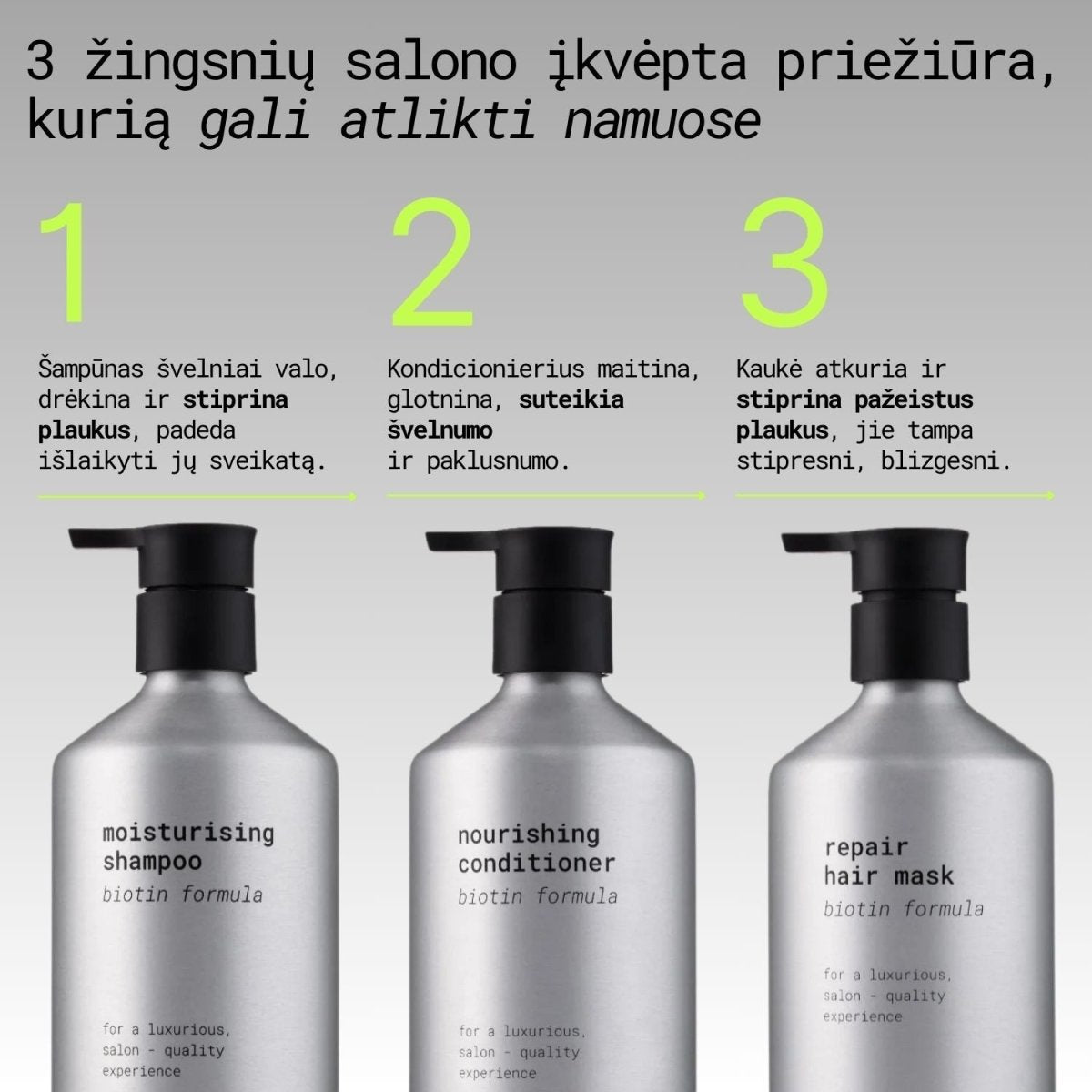Cosmarii plaukų priežiūros rinkinys su dovanomis